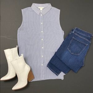 H&M sleeveless blouse